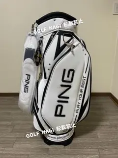 新品希少！PING スタンドキャディバッグ ホワイト/ブラック 定価55000円 PING（ピン） スタンドキャディバッグ メンズ レディース 244 フー