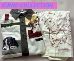 KUNIO SATO長袖シャツ2枚セット⭐️ミディアム(Ｍ〜Lサイズ)