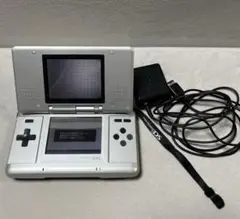 【起動確認済】ニンテンドーDS シルバー 本体 充電器・専用ストラップ付き