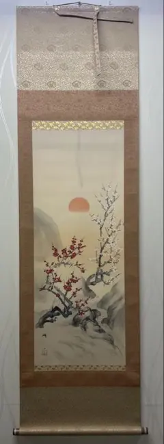 浮世絵 鳥文斎栄之 雪景色の掛軸 - メルカリ