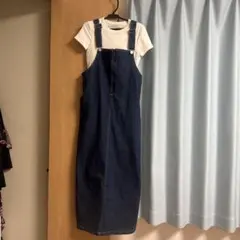 LAKOLE デニムサロペットスカート Sサイズのサムネイル