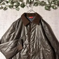 PUMA プーマ 中綿コート ジャケット キルティング切り替え 茶 裏地 L