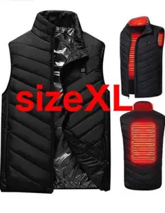 電熱ベスト防寒着電熱ジャケットヒーターベストUSB加熱温度3段階調整サイズ