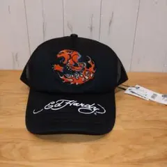 キ*】様 Ed Hardy エドハーディー メッシュキャップ ブラック 虎 新品