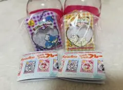 【新品未使用】サンリオ ミニフレークシール風チャーム 2点セット