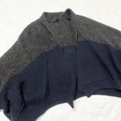 【JEANASIS ジーナシス】バイカラー ボレロ ニットカーディガン F
