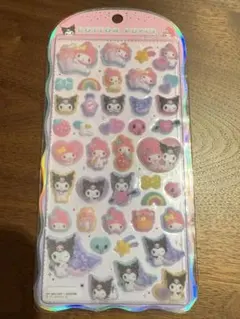 マイメロ　クロミ　コットンパフィーシール