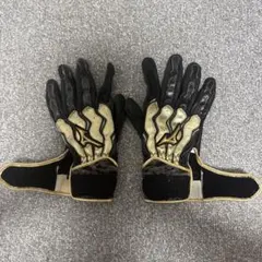Mizunoporoバッティンググローブ 両手用 ブラック ゴールド