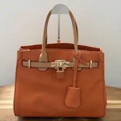 未使用級 サマンサ カリヌー 2WAY ハンド ショルダー レザー バッグ 