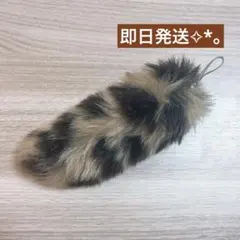 spinns フェイクファーしっぽキーホルダー　y2k