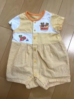【ミキハウス 】クマ刺繍ロンパース