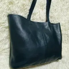 HashTag トートバッグ 黒 本革 内側ベロア 高級感 肩掛 ハッシュタグ