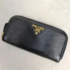 ✨極美品✨PRADAプラダ 6連キーケース ラウンドジップ ブラック