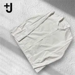美品✨+J スーピマコットンシャツジャケット ホワイト M