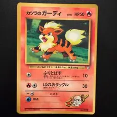 ポケモンカード　カツラのガーディ　旧裏