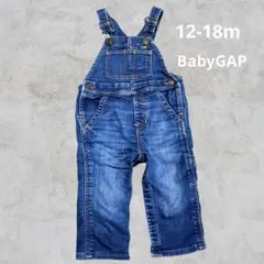 【同梱割OK】babyGap デニムオーバーオール 12-18ヶ月