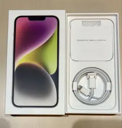 Apple iPhone 14 Lightningケーブル　箱