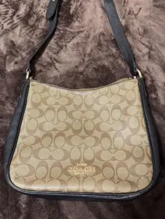 COACH エリー ファイルバッグ シグネチャー ショルダーバッグ