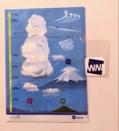 ウェザーニュース　クリアファイル　オリジナルステッカーセット