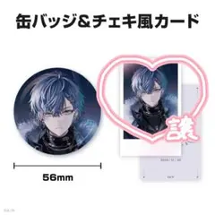 【セール中！】缶バッジ＆チェキ風カード 小柳ロウ 誕生日グッズ チェキ