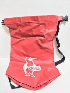 【ゲリラタイムセール中】　CHUMS　2wayバッグ 円柱型　レッド