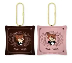 ズートピア2 オーマイカフェ　ニック　クッションキーホルダー　ズートピアカフェ