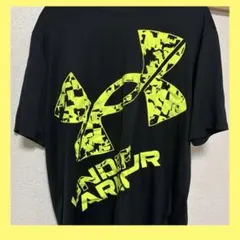 [美品]アンダーアーマー（メンズ）テック XLロゴ ショートスリーブTシャツ