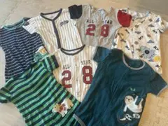 ベビー服 8着セット 動物柄 ストライプ　90センチ　1歳半から2歳の夏に大活躍