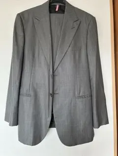 Giorgio Armani グレー ストライプ ビジネススーツ