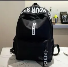 黒リュック 大容量 男女兼用 韓国 アウトドア マザーズリュック