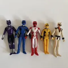 獣拳戦隊ゲキレンジャー ソフビ 5体セット 8cm