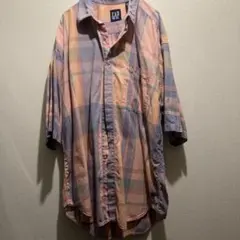 GAP チェック柄 半袖シャツ