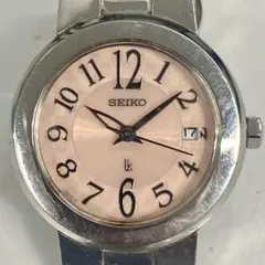 SEIKO レディースクオーツ腕時計 ピンク文字盤　可動品　本体のみ