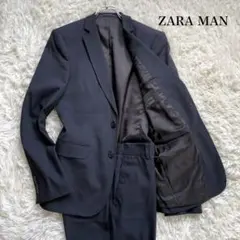 ZARA MANザラマン ブラックスーツセットアップ上下のサムネイル