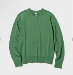 【即購入◎】UVカットクルーネックカーディガン　ユニクロ　緑