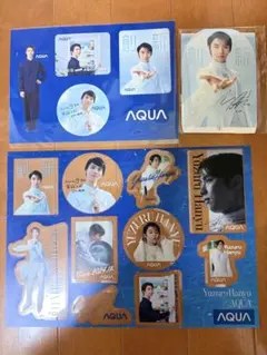 羽生結弦 AQUA カタログ ステッカー セット - メルカリ