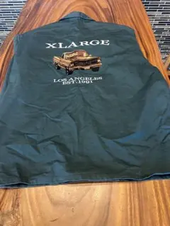 XLARGE エクストララージ 半袖 オープンカラー　L グリーン系 ワークのサムネイル