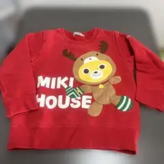 MIKI HOUSE 赤 トレーナー 100cm