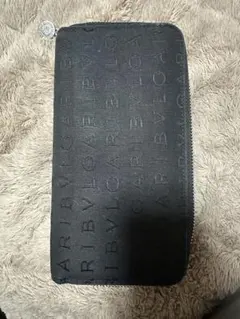 BVLGARI ブルガリ ロゴマニア 長財布 ブラック レザー ボタン - メルカリ