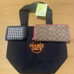 中古　コーチ財布　カードケース　新品トートバッグセット