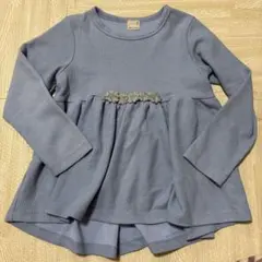 petit main ライトブルー 長袖カットソー 110