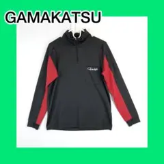 GAMAKATSU がまかつ　ハーフジップ　シャツ　ブラック　フィッシング　匿名のサムネイル