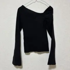 SNIDEL リブニット ブラック