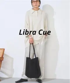 Libra Cue リブラキュー　ポロニットプルオーバー　オフホワイト　長袖　Fのサムネイル
