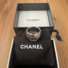 CHANEL シャネル ココマーク ハート リング 14号相当 シルバー 箱付きのサムネイル