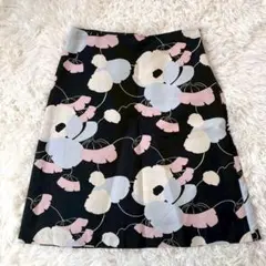 【美品】MARNI マルニ 花柄スカート フラワープリント シルク混 40のサムネイル