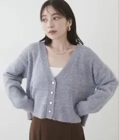 ラメフェザーカーデ　natural couture