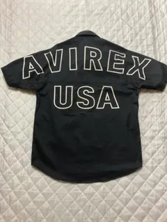 ★AVIREX 半袖シャツ L バックロゴ入り★
