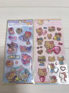 【正規品】日焼けキティ　キラキララインストーン サンリオウォーターインシール