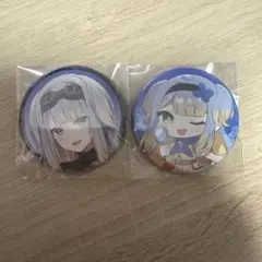DMMスクラッチ　にじさんじ　缶バッジ　栞葉るり２種セット